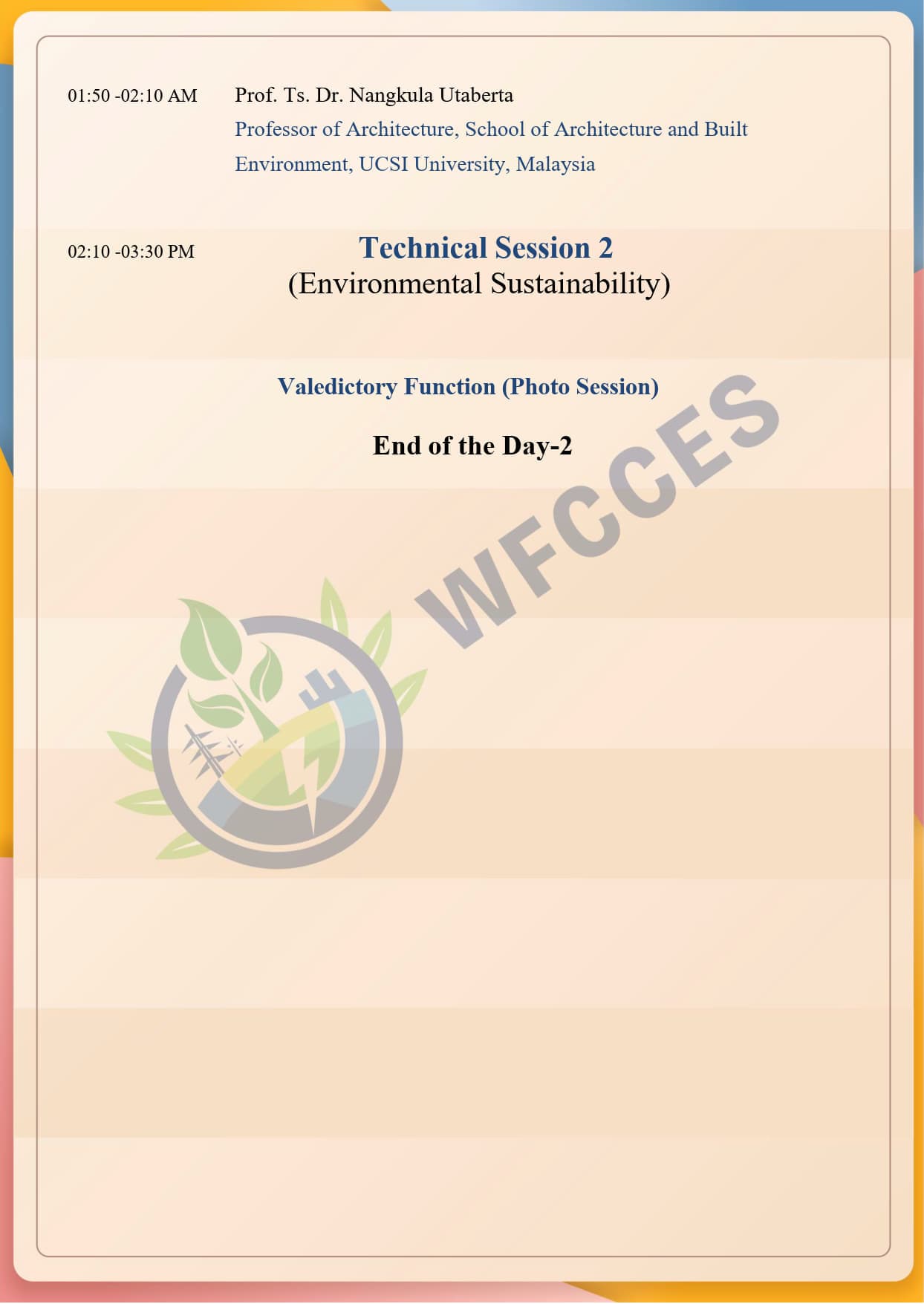 May 23 | Day 2 Schedule